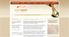 Desktop Screenshot of physio-sportiv.de